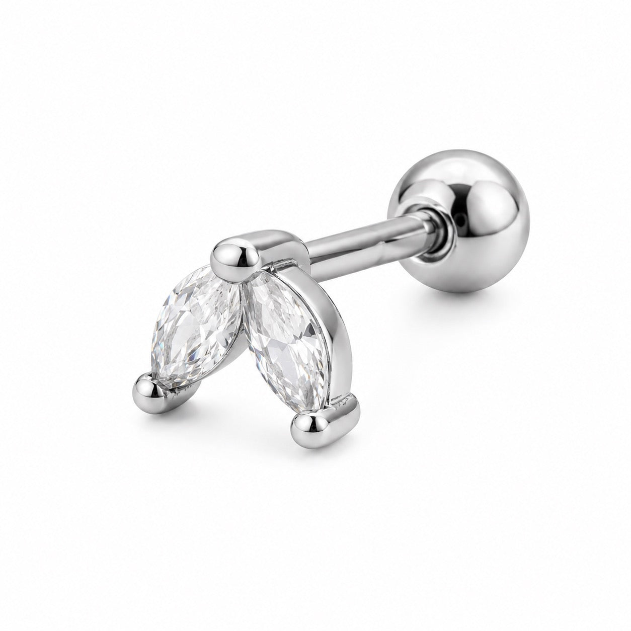 Piercing dos hojas