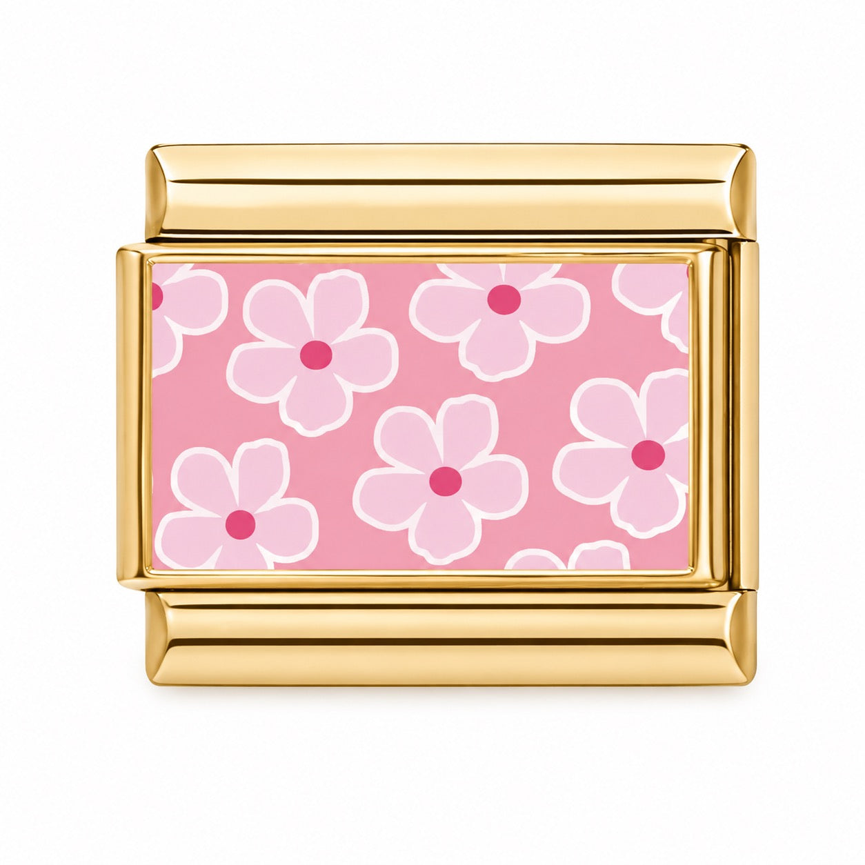 Charm Floreado Rosa