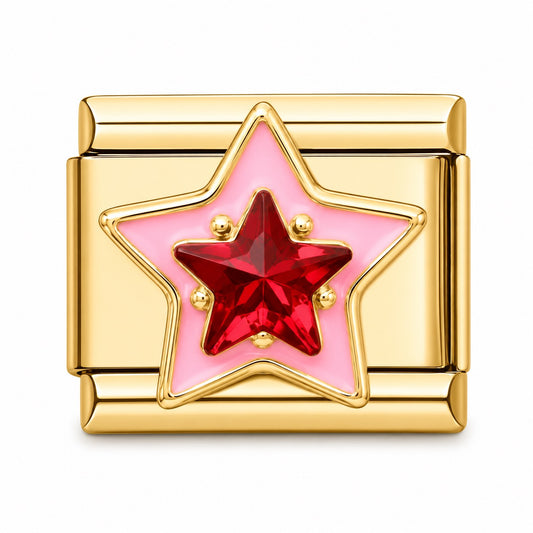 Charm Estrella Rosa