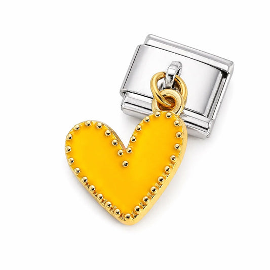 Charm Corazón Amarillo