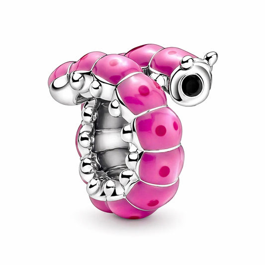 Charm Oruga Rosa